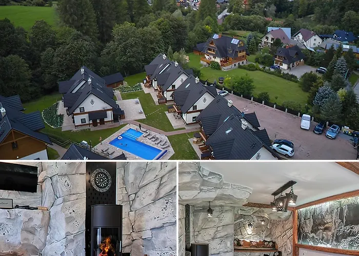 Pienińska Grota - z Kominkiem i Basenem - przy Wyciągu Szczawnica
